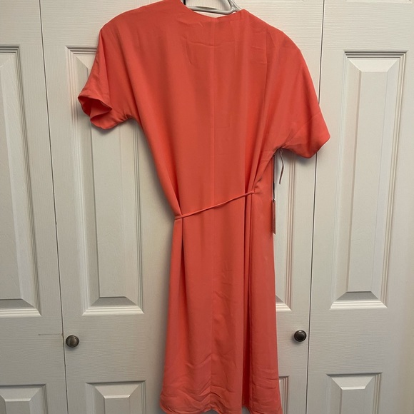 Aritzia Babaton Wallace Wrap Dress in Coral, XS - Picture 8 of 8